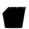 Globetech Mudflap, Blk-Angle Cut, 24 X 30 Anti-Spry 2430PHDRLAC - alternate 1